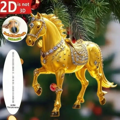 Whimsical Horse Acrylic Pendant™